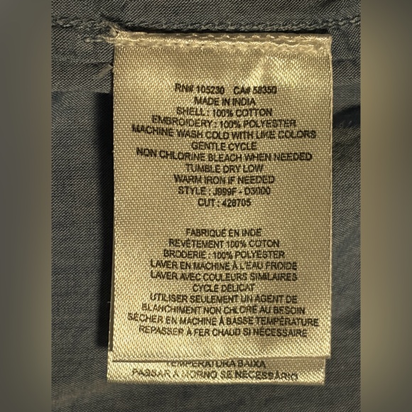 JOIE Marlen Blouse - Chambray/Black Current - Picture 7 of 7